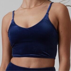 Athleisure/Grunge/Edgy/Luxurious Velvet Crop